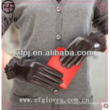 ZF2836 Neue Art-Frauen-Art- und WeiseNappaleder-Handschuhe